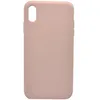 Чехол - накладка совместим с iPhone Xs Max "Soft Touch" светло-розовый /без лого/