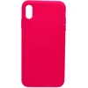 Чехол - накладка совместим с iPhone Xs Max "Soft Touch" ярко-розовый /без лого/