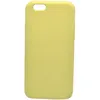 Чехол - накладка совместим с iPhone 6 Plus "Soft Touch" светло-желтый /без лого/