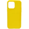 Чехол - накладка совместим с iPhone 14 Pro YOLKKI Alma силикон матовый желтый (1мм)
