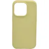 Чехол - накладка совместим с iPhone 14 Pro "Soft Touch" светло-желтый /без лого/