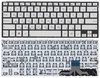 Клавиатура для ноутбука Asus ZenBook UX301 с подсветкой (Light), Silver, (No Frame) RU