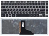 Клавиатура для ноутбука Toshiba Satellite (M40-A M40T-A M45-A M45T-A) с подсветкой (Light), Black, (Gray Frame) RU