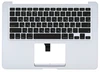 Клавиатура для ноутбука Apple MacBook Air (A1369) 2010+ Black, (Silver TopCase), RU (горизонтальный энтер)