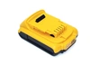Аккумулятор для шуруповерта DeWalt DCB180 DCD740 2.0Ah 18V желтый Li-Ion