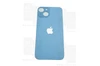 Задняя крышка iPhone 14 blue (синяя) с увеличенным вырезом под камеру