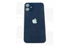 Задняя крышка iPhone 12 mini blue (синее) с увеличенным вырезом под камеру