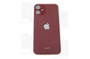 Задняя крышка iPhone 12 mini red (красная) с увеличенным вырезом под камеру