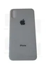 Задняя крышка iPhone XS silver (белая) с широким отверстием