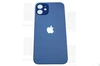 Задняя крышка iPhone 12 blue (синий) с увеличенным вырезом под камеру OR