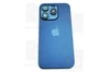 Задняя крышка для iPhone 15 Pro в сборе со стеклом камеры Синий (стекло, MagSafe, логотип) Премиум