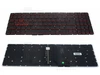 Клавиатура для ноутбука Acer Aspire VX5-591G черная, кнопки красные, с подсветкой
