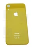 Задняя крышка iPhone Xr yellow (желтый) с увеличенным вырезом под камеру Премиум AA
