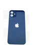 Задняя крышка iPhone 12 blue (синее) с увеличенным вырезом под камеру склеенное