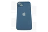 Задняя крышка iPhone 14 Plus blue (синий) с увеличенным вырезом под камеру Премиум AA