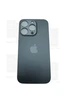 Задняя крышка iPhone 14 Pro space-black (черная) с увеличенным вырезом под камеру Премиум AA