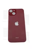 Задняя крышка iPhone 14 red (красная) с увеличенным вырезом под камеру Премиум AA