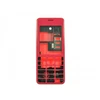 Корпус для Nokia 206 red (красный) без клавиатуры