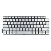 Клавиатура для Dell Inspiron 5401 серебристая с подсветкой