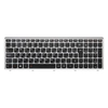 Клавиатура для LENOVO IDEAPAD Z510 серая рамка (с подсветкой)