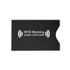 Чехол защитный для карты с RFID блокировкой, картонный со слоем алюминия, черный