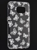 Силиконовый чехол Clear для Samsung Galaxy S7 G930 белые бабочки