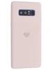 Силиконовый чехол Silicone Hearts для Samsung Galaxy Note 8 N950 песочно-розовый