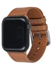 Ремешок для Apple Watch 38, 40, 41 из эко-кожи коричневый (122mm)