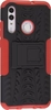 Пластиковый чехол Antishock для Huawei Honor 10 Lite черно-красный