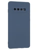 Силиконовый чехол Soft Plus для Samsung Galaxy S10+ G975 синий