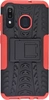 Пластиковый чехол Antishock для Samsung Galaxy A30 / A20 черно-красный