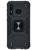 Пластиковый чехол Kickstand для Samsung Galaxy A30 / A20 черный с кольцом