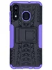 Пластиковый чехол Antishock для Samsung Galaxy A30 / A20 черно-фиолетовый