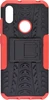 Пластиковый чехол Antishock для Huawei Honor 8A (Pro / Prime) черно-красный