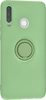 Силиконовый чехол Stocker для Huawei P30 Lite / Honor 20S / Honor 20 lite оливковый с кольцом