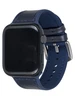 Ремешок для Apple Watch 42, 44, 45, Ultra, Ultra 2 из эко-кожи синий (126mm)
