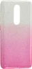 Силиконовый чехол Glitter Colors для Xiaomi Mi 9T / Mi 9T Pro градиент серебро-розовый