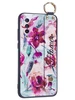 Силиконовый чехол Flower для Xiaomi Mi 9 Lite Акварельные цветы (с ручкой)
