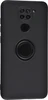 Силиконовый чехол Stocker Plus для Xiaomi Redmi Note 9 черный с кольцом