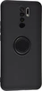 Силиконовый чехол Stocker Plus для Xiaomi Redmi 9 (Prime) черный с кольцом