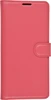 Чехол-книжка PU для Xiaomi Mi 10 Lite красная с магнитом