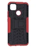 Пластиковый чехол Antishock для Xiaomi Redmi 9C черно-красный