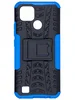 Пластиковый чехол Antishock для Realme C21 черно-синий