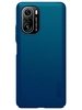 Пластиковый чехол Nillkin Super frosted для Xiaomi Poco F3 / Mi 11i синий