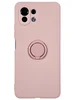 Силиконовый чехол Stocker edge для Xiaomi Mi 11 Lite / Xiaomi 11 Lite 5G NE розовый с кольцом