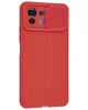 Силиконовый чехол Litchi для Xiaomi Mi 11 Lite / Xiaomi 11 Lite 5G NE с защитой камеры красный