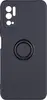 Силиконовый чехол Stocker edge для Xiaomi Poco M3 Pro / Redmi Note 10T черный с кольцом