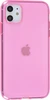 Силиконовый чехол Clear для iPhone 11 розовый