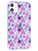 Силиконовый чехол Clear для iPhone 11 сиреневые цветы