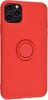 Силиконовый чехол Stocker для iPhone 11 Pro Max красный с кольцом
